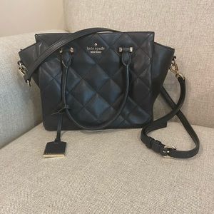 Kate Spade Black Quilted Crossbody Bag